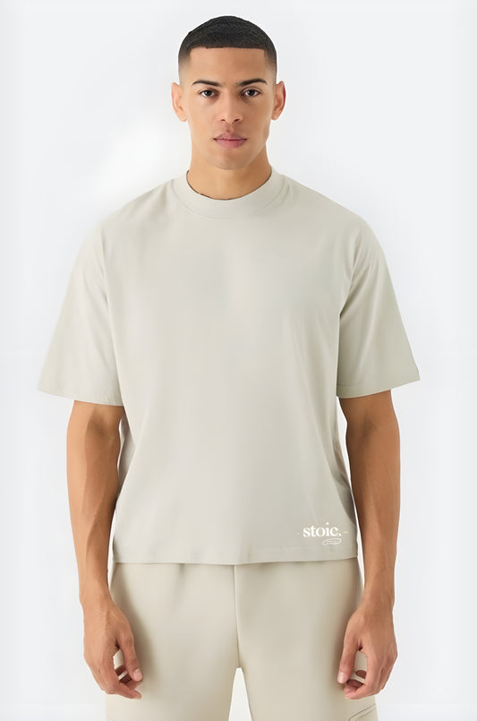 Men's Oversized Beige Tee